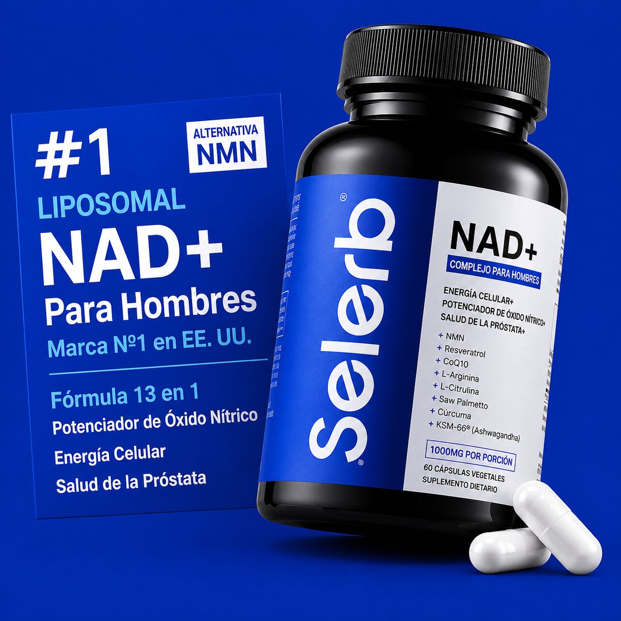 NAD+ 60 cápsulas Salud Prostática y Vitalidad Masculina