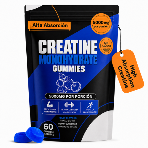 Gomitas de Creatina Monohidratada -  Potencia tu rendimiento diario