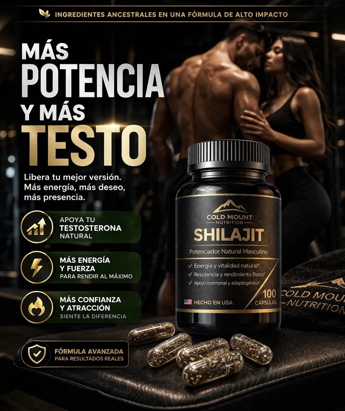 COLD MOUNT SHILAJIT™ + MACA NEGRA (Chao al viagra)